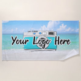 Beach Scène Custom Company Logo gebruik zakelijke  Strandlaken