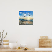 Beach Scene Custom Poster (Keuken)