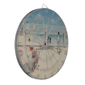 Beach Scene (feestdag bij Mentone) (Australische k Dartbord (Voorkant Links)