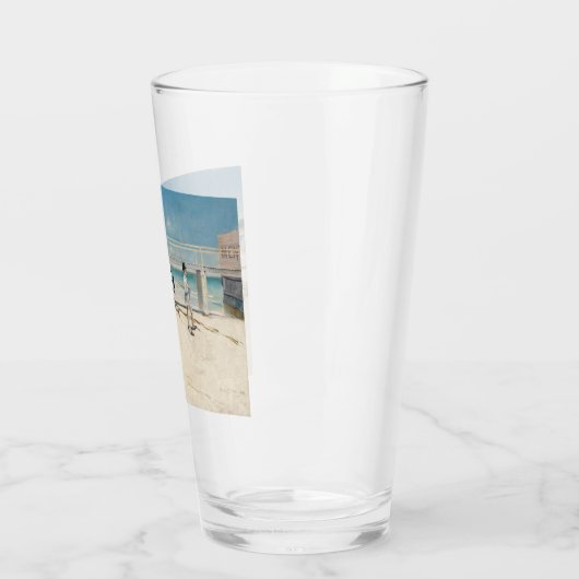 Beach Scene (feestdag bij Mentone) (Australische k Glas (Links)