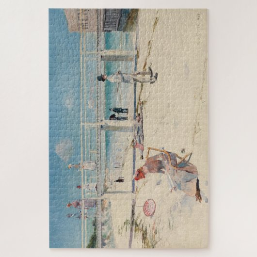 Beach Scene (feestdag bij Mentone) (Australische k Legpuzzel (Verticaal)