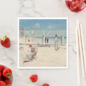 Beach Scene (feestdag bij Mentone) (Australische k Servet (Insitu)