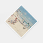 Beach Scene (feestdag bij Mentone) (Australische k Servet (Hoek)