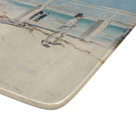 Beach Scene (feestdag bij Mentone) (Australische k Snijplank (Hoek)