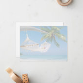 Beach Scene Flat Note Card Notitiekaartje (Voorkant / Achterkant in situ)