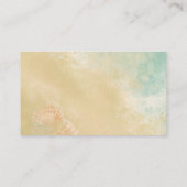 Beach Scene Flip Fun Summer Vacking Art Busi Visitekaartje (Achterkant)