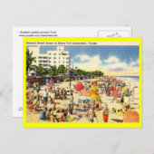 Beach Scene, Fort Lauderdale, Florida  Briefkaart (Voorkant / Achterkant)
