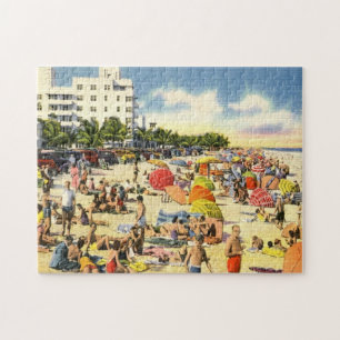 Beach Scene, Fort Lauderdale, Florida  Legpuzzel
