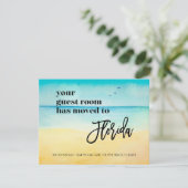 Beach Scene Guest Room Verhuisd naar Florida New H Aankondiging (Staand voorkant)