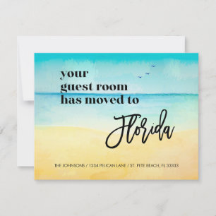 Beach Scene Guest Room Verhuisd naar Florida New H Aankondiging