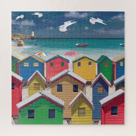  Beach Scene Holiday Jigzaag Puzzle Legpuzzel (Verticaal)