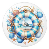 Beach Scene Keramische Knop (Voorkant)