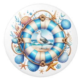 Beach Scene Keramische Knop