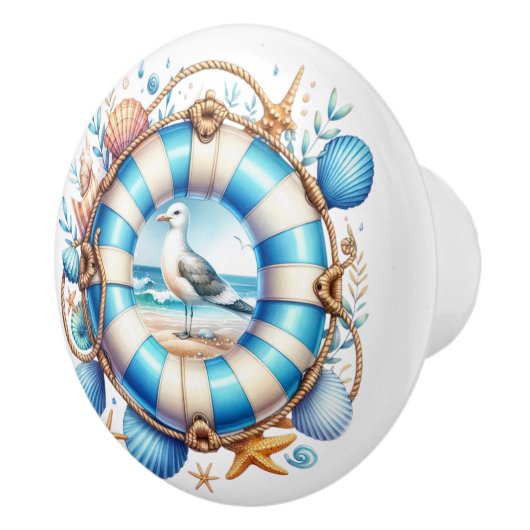 Beach Scene Keramische Knop (Rechts)