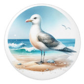 Beach Scene Keramische Knop (Voorkant)