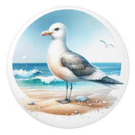 Beach Scene Keramische Knop