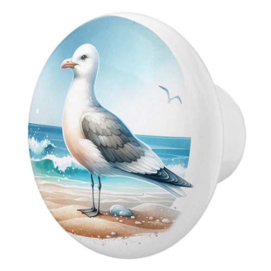 Beach Scene Keramische Knop (Rechts)