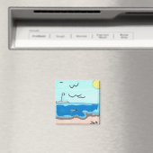 Beach Scene Magnet (Insitu (Vaatwasser))