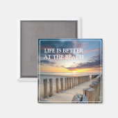 Beach Scene Magnet (Voorkant / Achterkant)