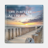 Beach Scene Magnet (Voorkant)