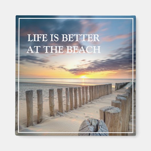 Beach Scene Magnet (Voorkant)
