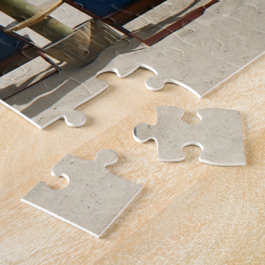 Beach scène Mauritius. Legpuzzel (Zijkant)