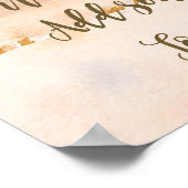 Beach scène Mimosa Bar, bruiloft enz. Poster (Hoek)