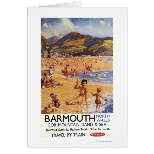 Beach Scene Moeder en Kinder British Rail (Voorkant)