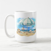 Beach Scene-Mok Koffiemok (Links)