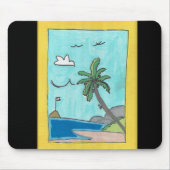 Beach Scene Mousepad Muismat (Voorkant)