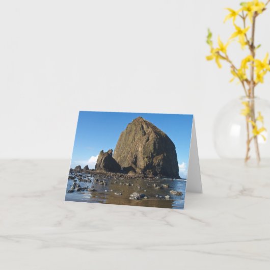 Beach Scene Note Kaart (Gele Bloem)