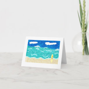 Beach Scene Notecard Kaart