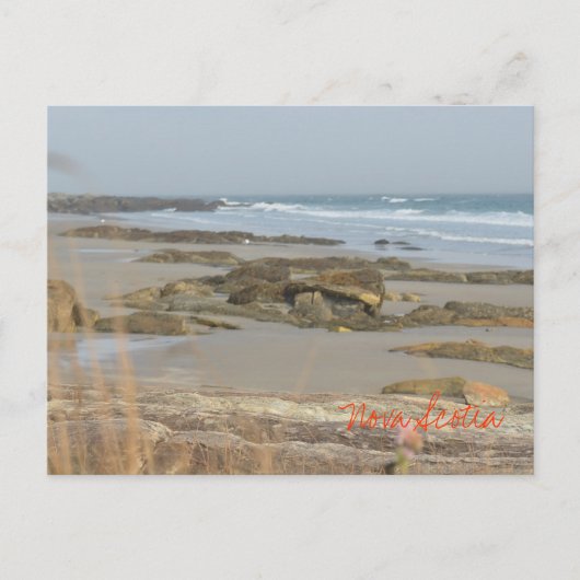 Beach Scene Nova Scotia Rissers Southshore Briefkaart (Voorkant)