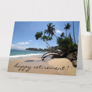 Beach scene pensioen groot kaart
