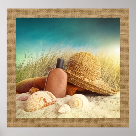 Beach Scene Photography Art Poster (Voorkant)