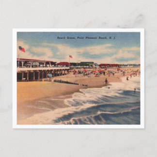 Beach scene, Point Pleasant NJ,  Briefkaart