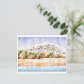 Beach scène Portugal Briefkaart (Staand voorkant)