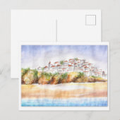 Beach scène Portugal Briefkaart (Voorkant / Achterkant)
