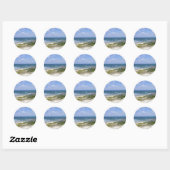 Beach Scene Ronde Sticker (Vel)