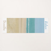 Beach Scene Sand Ocean Sky Yoga Mats Yogamat (Achterkant (horizontaal))