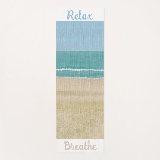 Beach Scene Sand Ocean Sky Yoga Mats Yogamat (Voorkant)