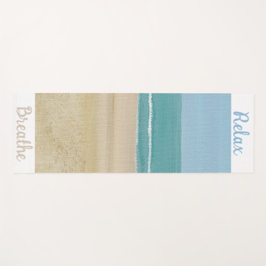 Beach Scene Sand Ocean Sky Yoga Mats Yogamat (Voorkant (horizontaal))