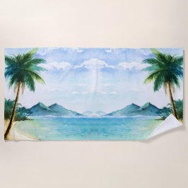 Beach Scene Strandlaken