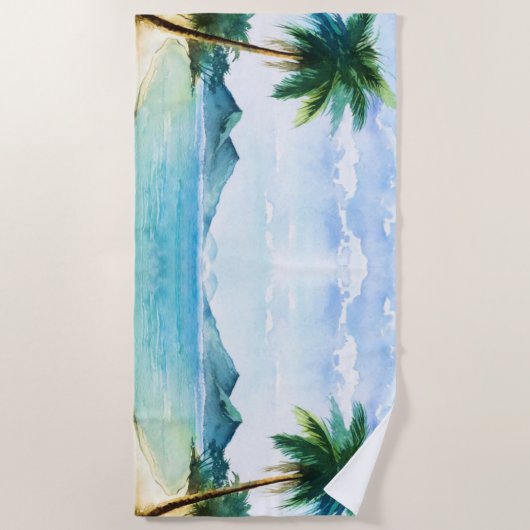 Beach Scene Strandlaken (Voorkant)