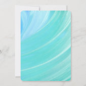 Beach Scene Surprise Party Custom Age Uitnodiging (Achterkant)