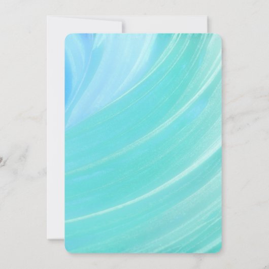 Beach Scene Surprise Party Custom Age Uitnodiging (Achterkant)