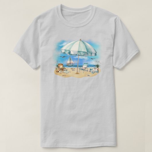 Beach Scene T-Shirt (Design voorkant)