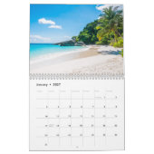 Beach Scene Tropical Oasis Kalender (Jan 2027)