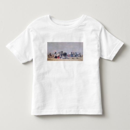 Beach Scene, Trouville, 1873 Kinder Shirts (Voorkant)