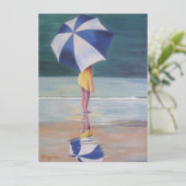 Beach Scene-uitvindingen Kaart (Staand voorkant)